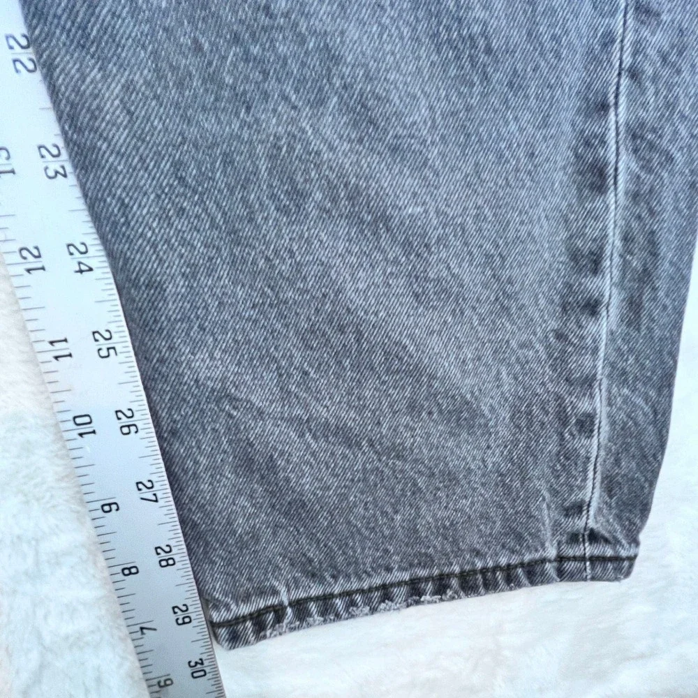 LEVIS PREMIUM 501‎ Grey Wash Button Fly Straight Leg Jeans Mens Size 32x30